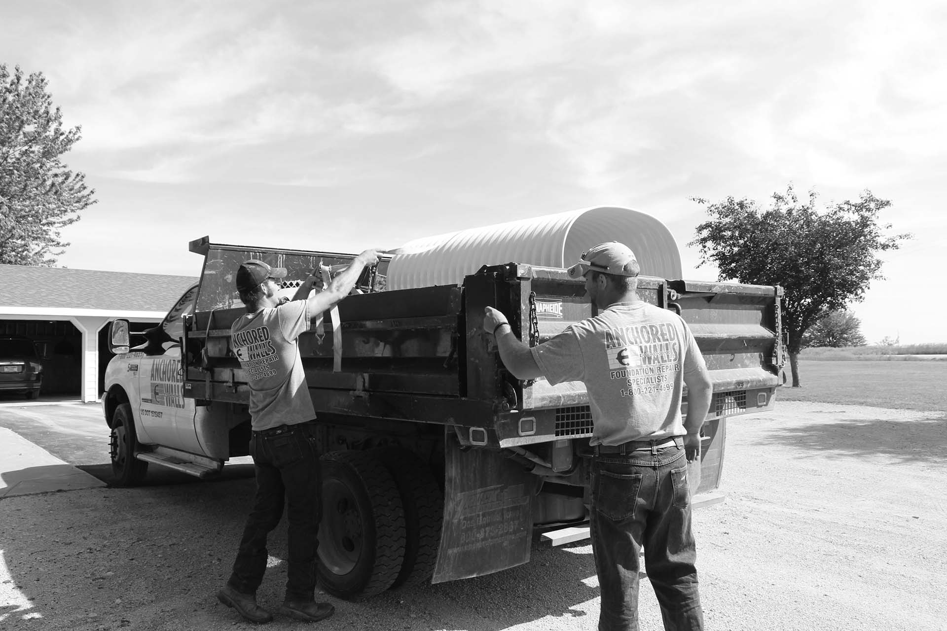 Anchored Walls Truck