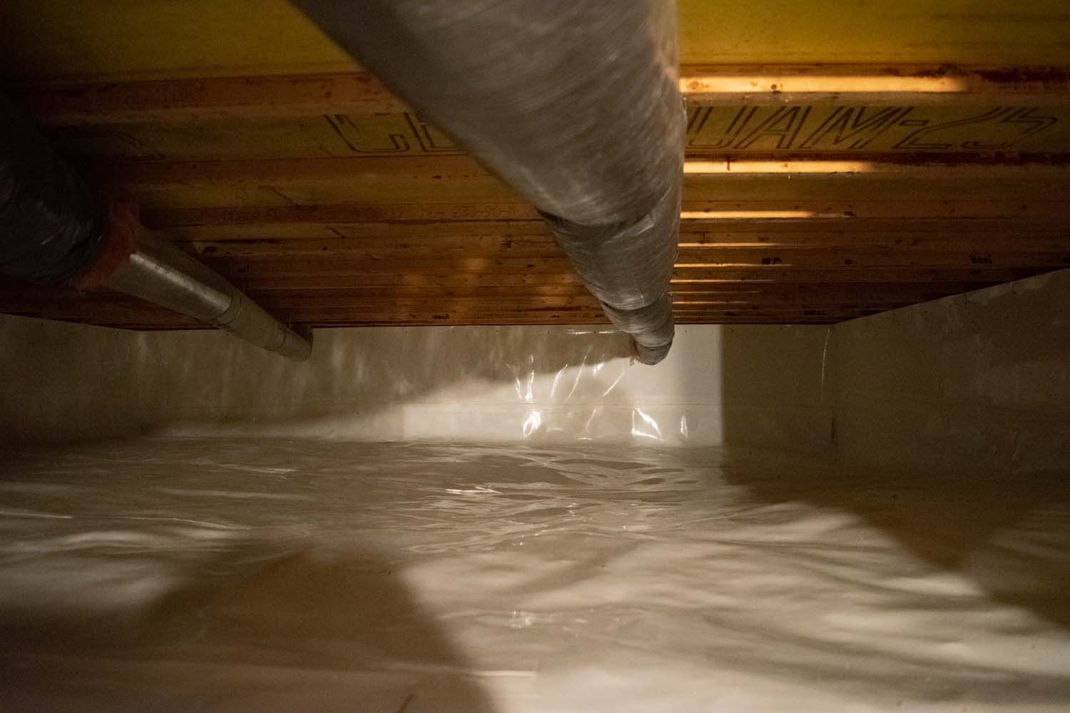 Crawl Space Encapsulation project completed by Anchored Walls