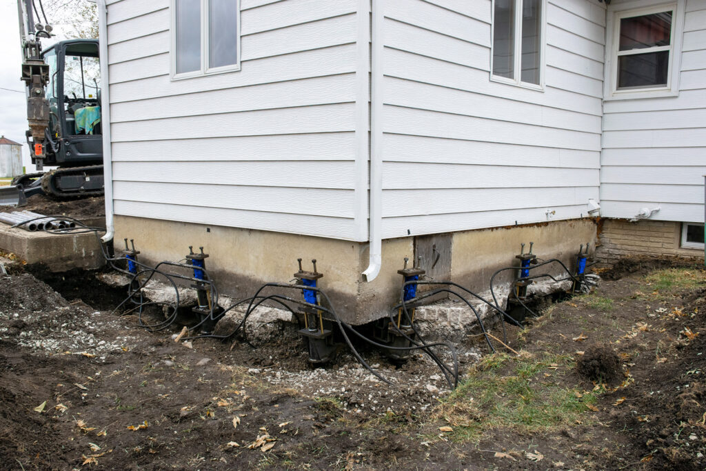 Push Piers - Settling Foundation Repair