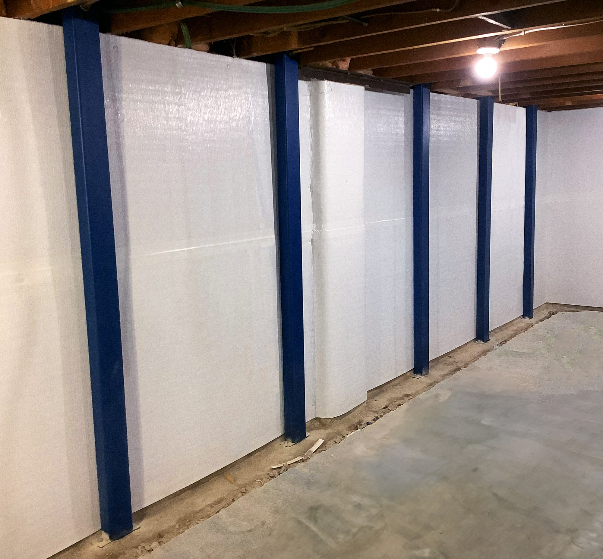 Repaired Foundation Walls