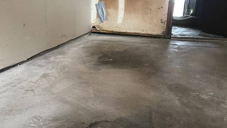 Basement Floor Leveling - Polyjacking Services