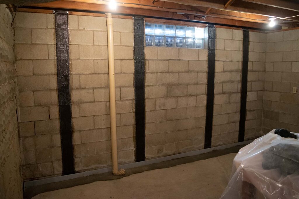 Carbon Fiber Straps – Bowed Wall Repair