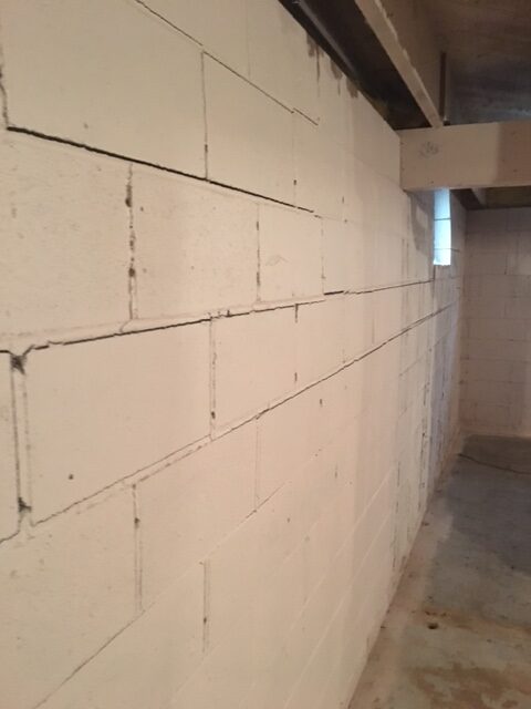 Cracked and Bowing Basement Wall